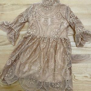 NWT lace high collar dress